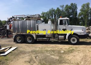 Vacuum Truck 1992 Volvo White. VE12 360 CE engine. 465 hp, only 33'383 miles! Low geared 6 speed transmission, 20'000 front axle, 46'000 rear axle, full lockers, solid double frame chassis, 1000 gallon Aquatech F-10 tank with a Roots 624 blower. The vacuum has 881 hours and the water pump has 1118 metered hours with approximately 250 hours on a rebuilt pump. corded remote. This truck starts right up in the coldest days and runs great. This truck would be a great truck to make into a plow or dump truck if not continued it's use as a vacuum truck. Available for a short time only! Priced @ $17'000 or first best reasonable offer. Item location - Northfield, MA. Call for more information.