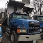Mack tri axle dump truck