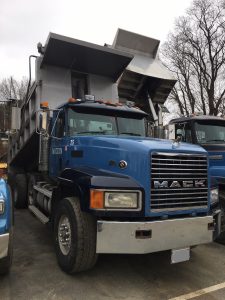 Mack tri axle dump truck