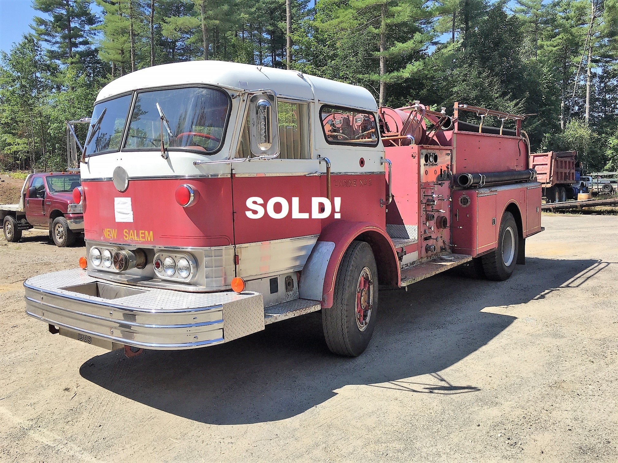 Pumper Truck Fire Engine 1965 Mack C 4�500 SOLD! United Pumper Truck Fire Engine 1965 Mack C 4�500 SOLD! United