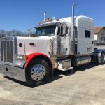 Peterbuilt 379 Semi Truck. 2007 year truck with a Cummins 379 diesel motor and 94'178 miles on a new motor at time of listing. It has a 565 18 speed Eaton Fuller transmission. It has a 273" wheel base. The semi has an engine brake, air ride driver seat, power windows and locks, heated/power mirrors and cruise control.